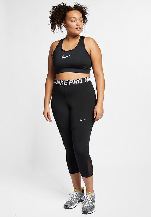 Nike - Plus swoosh medium support sports bra - black