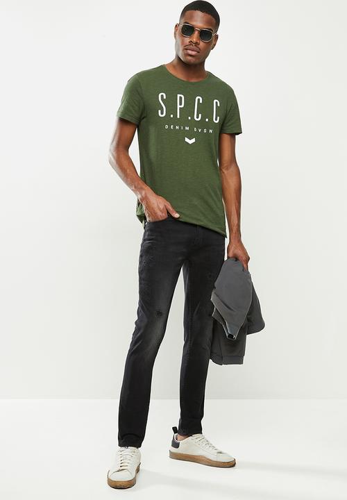 S.P.C.C - Hudson scooped hem tee - olive 