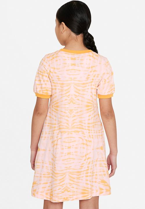 Nike - Nike printed short sleeve dress - apricot