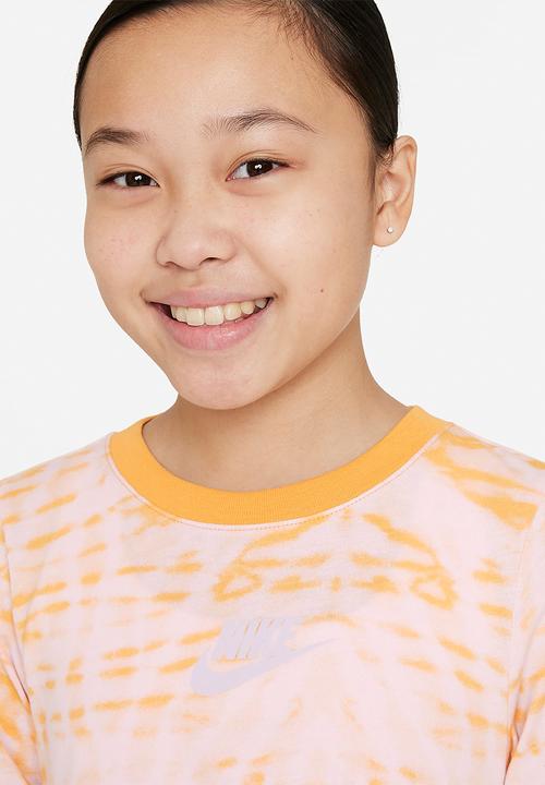 Nike - Nike printed short sleeve dress - apricot