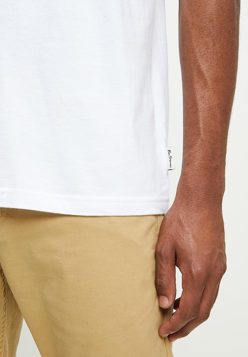 Ben Sherman - Spliced music tee - white