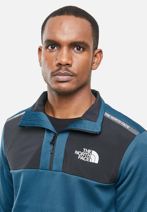 The North Face - Ma 1/2 zip - blue & black 