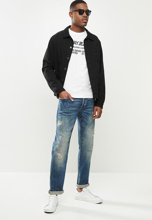 Replay - Replay jeans tee - white