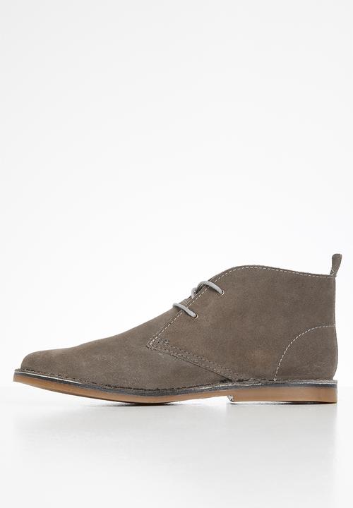 Grasshoppers - Lewis buck suede - grey