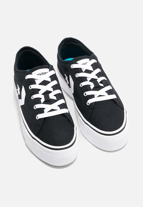 Converse - star replay platform all of the stars ox - black/white