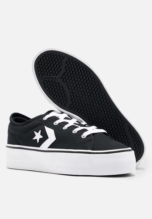 Converse - star replay platform all of the stars ox - black/white