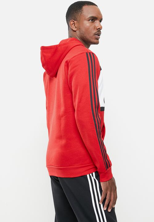 adidas Performance - Cb fz hooded track top - red