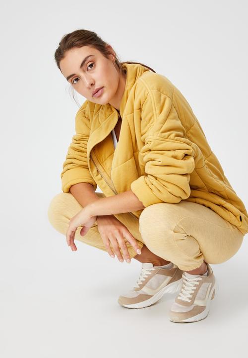 Cotton On - Quilted zip through jacket - fall leaf
