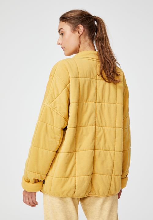 Cotton On - Quilted zip through jacket - fall leaf