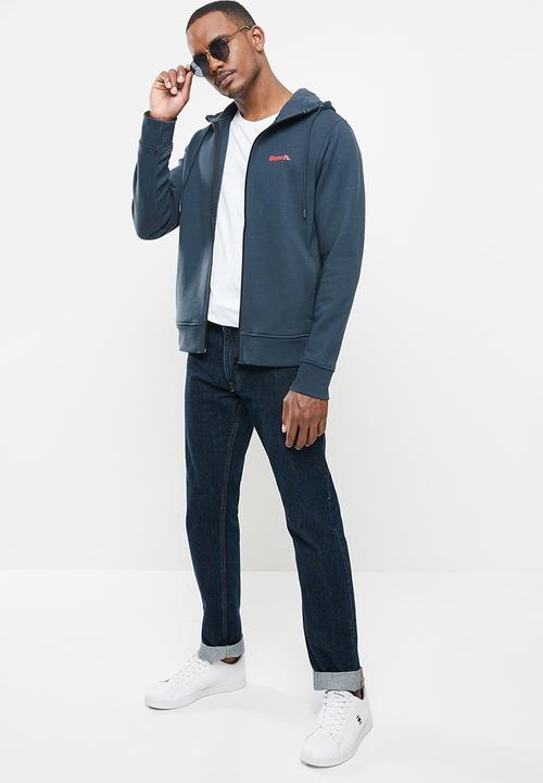 Bench - Marx zip fleece - navy
