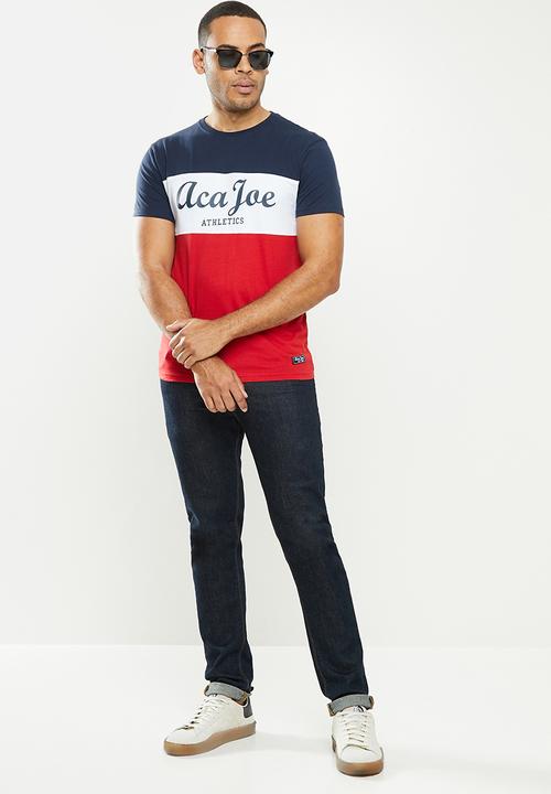 Aca Joe - Aca joe colour block T-shirt - multi 