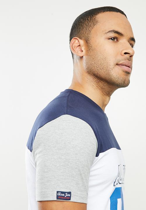 Aca Joe - Aca joe colour blocked 88 t-shirt - multi 