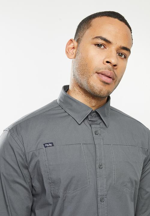 Aca Joe - Aca joe long sleeve shirts - grey 