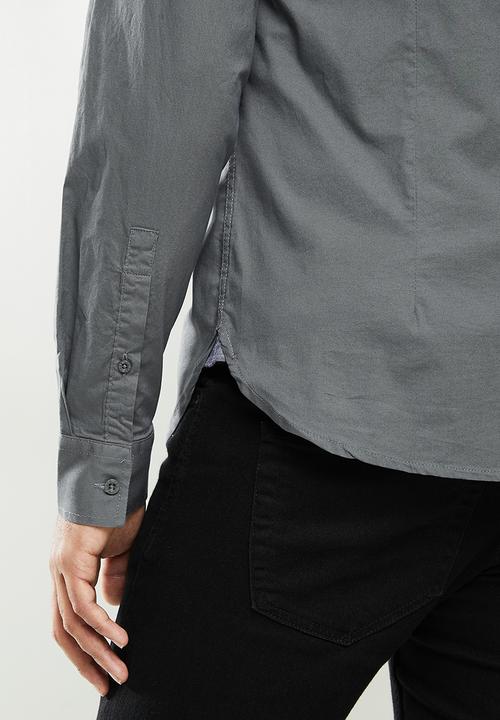 Aca Joe - Aca joe long sleeve shirts - grey 