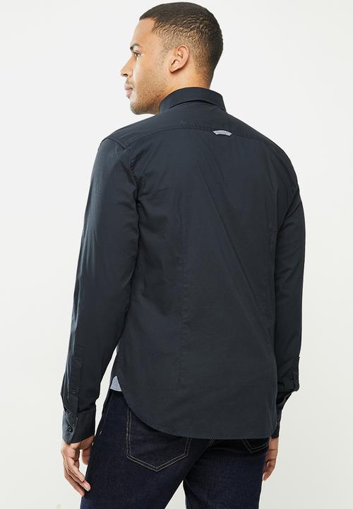 Aca Joe - Aca joe long sleeve shirts - navy