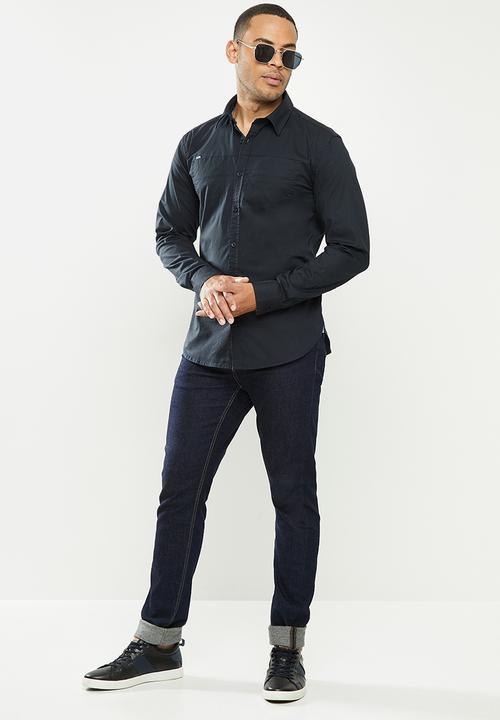 Aca Joe - Aca joe long sleeve shirts - navy
