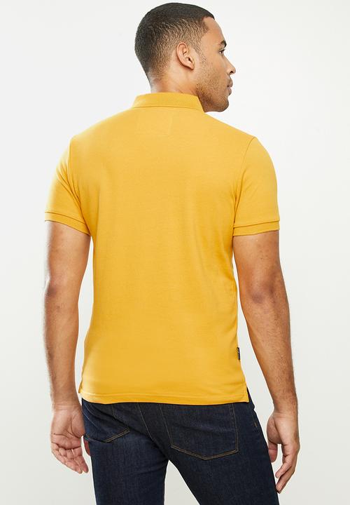 Aca Joe - Aca joe small aj logo golfer - mustard
