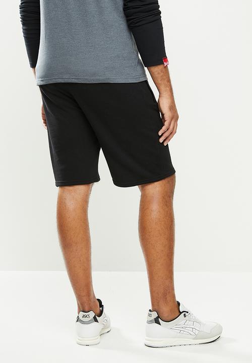 Aca Joe - Aca joe unbrushed 2.a fleece shorts - black