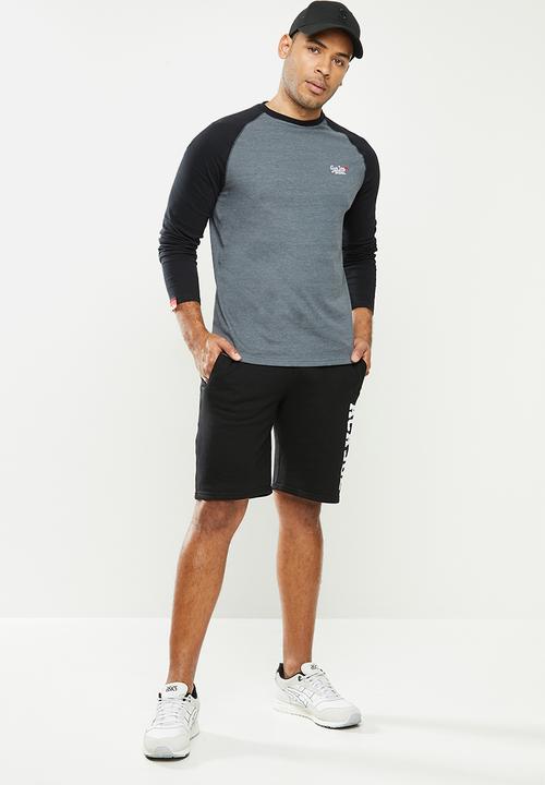 Aca Joe - Aca joe unbrushed 2.a fleece shorts - black