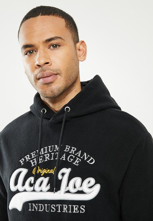 Aca Joe - Aca joe polar fleece hoody - charcoal