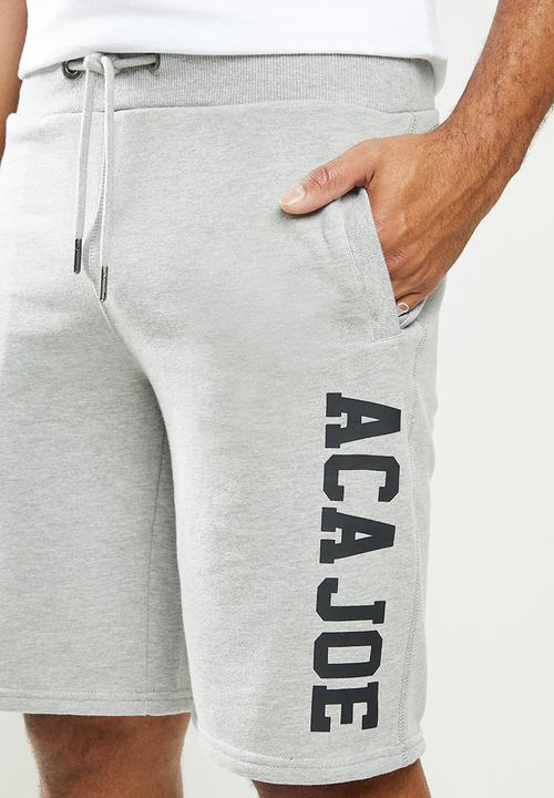 Aca Joe - Aca joe unbrushed 2.a fleece shorts - grey