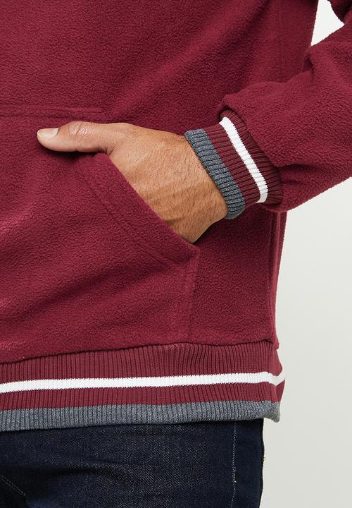 Aca Joe - Aca joe polar fleece hoody - maroon