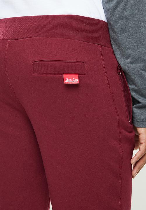 Aca Joe - Aca joe unbrushed 2.a fleece shorts - maroon