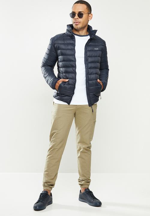 Aca Joe - Aca joe zip thru jacket - puffer - navy