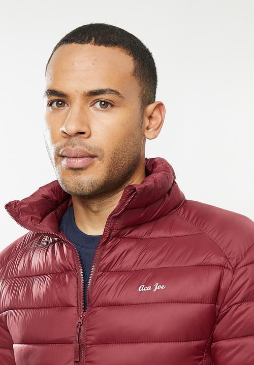 Aca Joe - Aca joe zip thru jacket - puffer - maroon