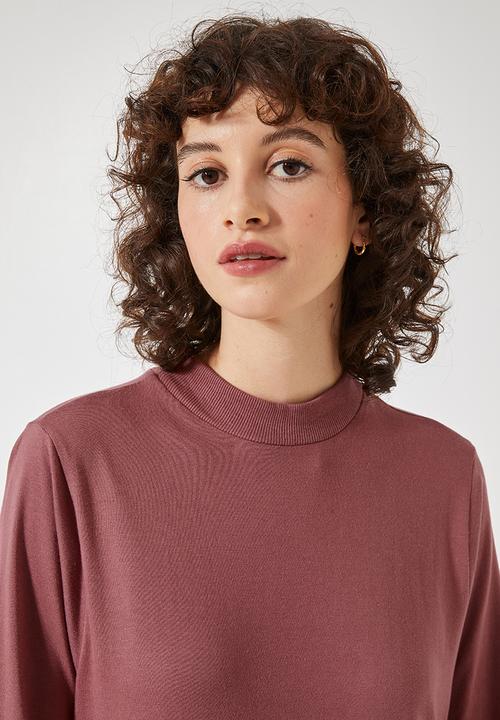 Superbalist - Babydoll long sleeve midi dress - pink