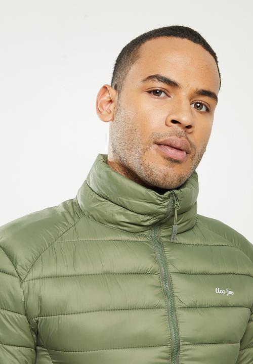 Aca Joe - Aca joe zip thru jacket - puffer - khaki