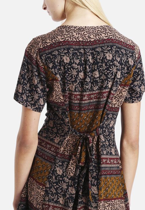 Glamorous - Printed Button Down Playsuit
