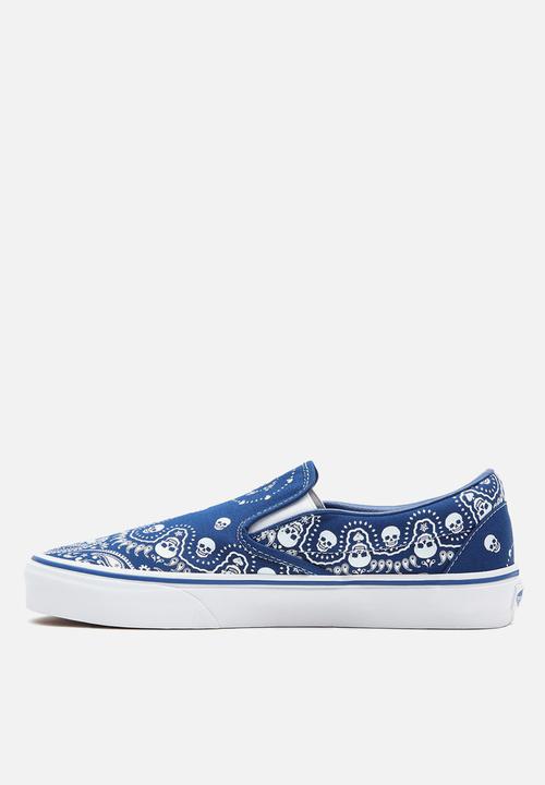 Vans - UA classic slip-on - (bandana) true blue & true white