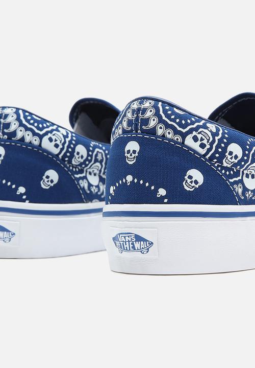 Vans - UA classic slip-on - (bandana) true blue & true white