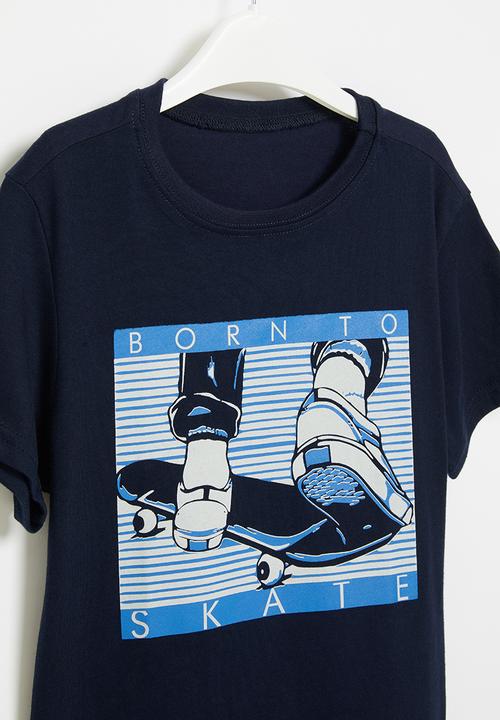 Rebel Republic - Boys short sleeve styled tee - navy