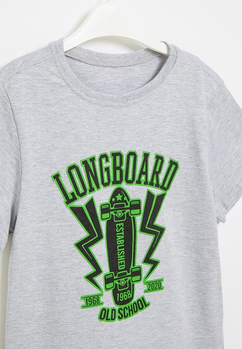 Rebel Republic - Boys short sleeve styled tee - grey