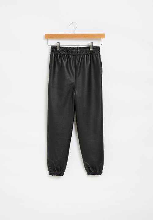 Superbalist - Girls coated jogger - black