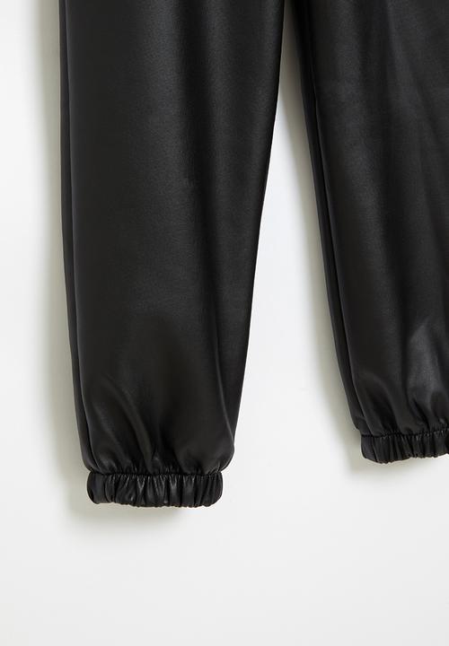 Superbalist - Girls coated jogger - black