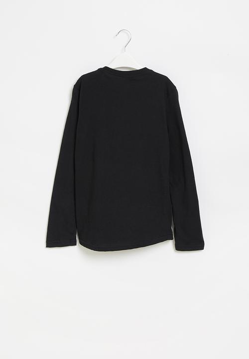 Rebel Republic - Boys long sleeve styled tee - black