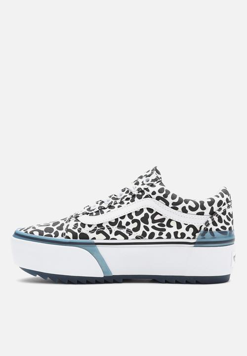 Vans - UA old skool stacked - (uv ink) leopard/true white
