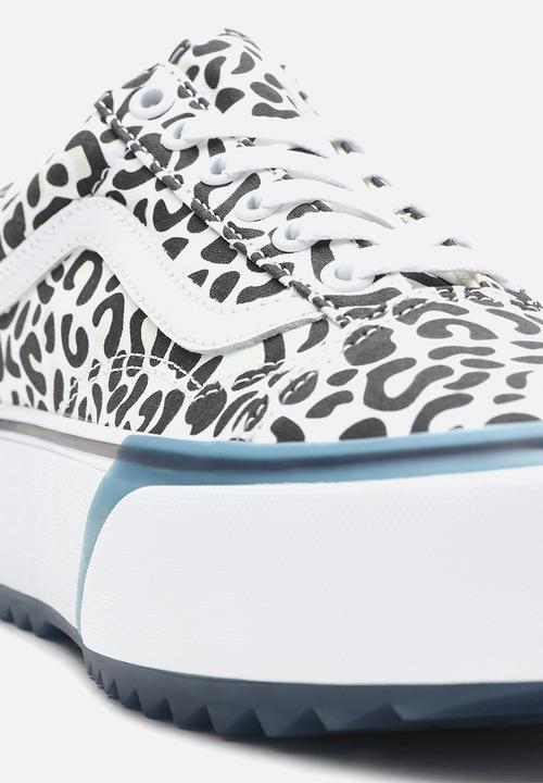 Vans - UA old skool stacked - (uv ink) leopard/true white