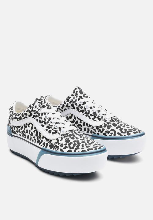 Vans - UA old skool stacked - (uv ink) leopard/true white