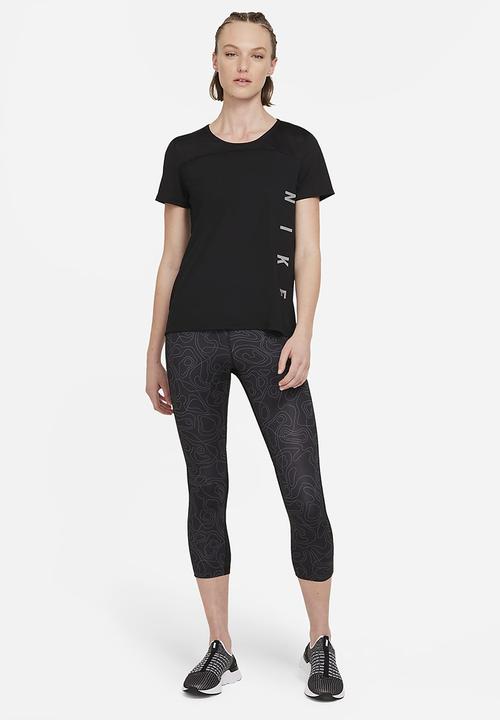 Nike - Nk run dvn miler ss top gx - black