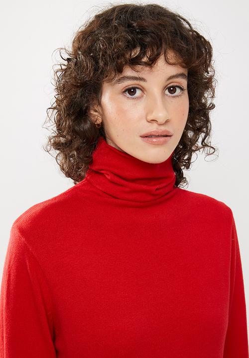 STYLE REPUBLIC - Turtleneck long sleeve jersey - red