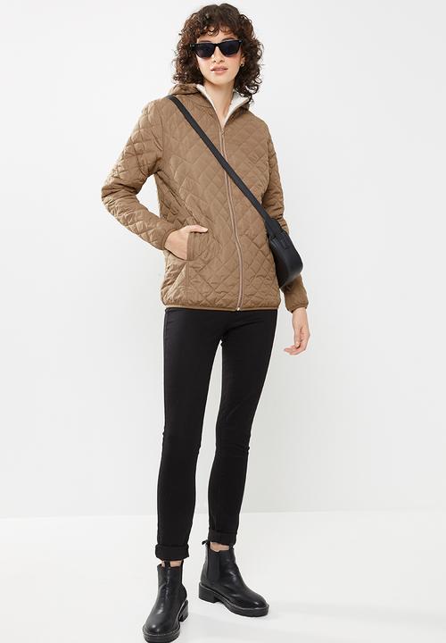 STYLE REPUBLIC - Quilted puffer - champagne