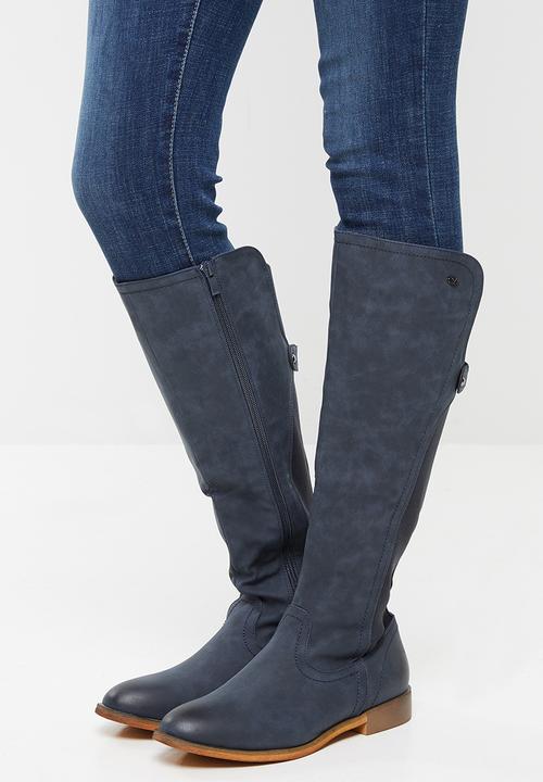 Miss Black - Rainer 6 riding boot - navy