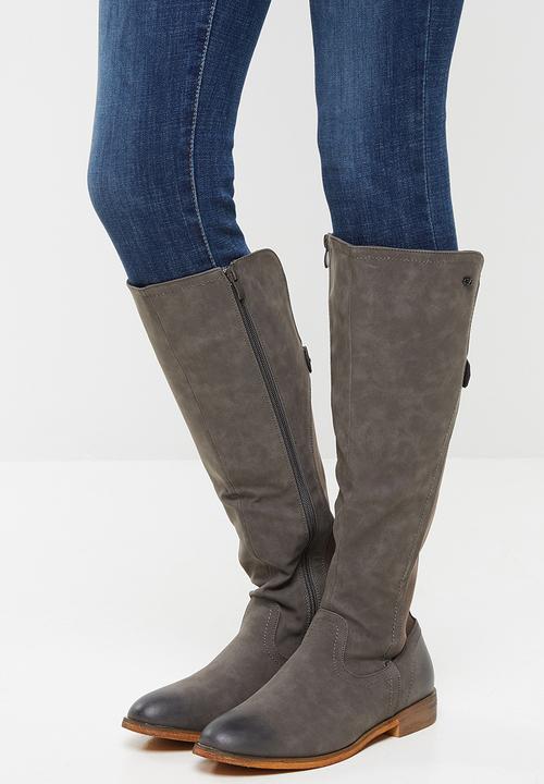Miss Black - Rainer 6 riding boot - grey