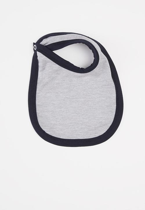 Pop Candy - 2-pack bibs - grey & navy