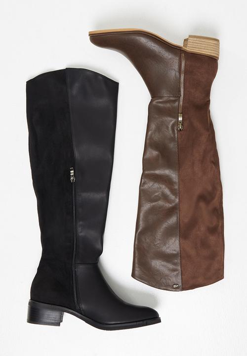 Miss Black - Keys over the knee boot - black