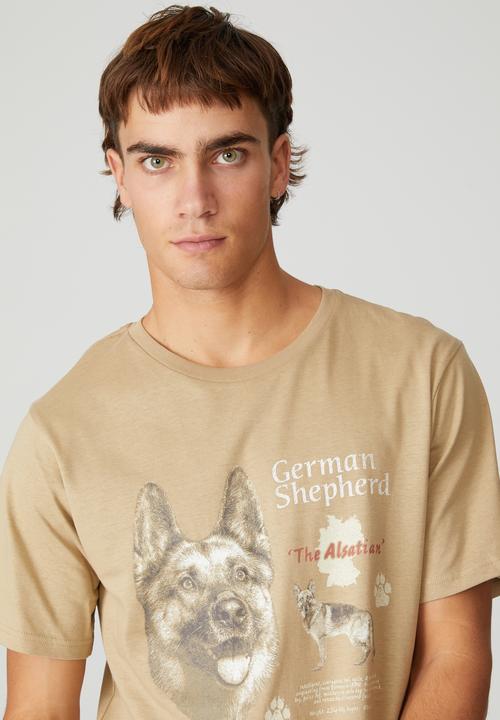 Cotton On - Tbar art T-shirt - gravel stone